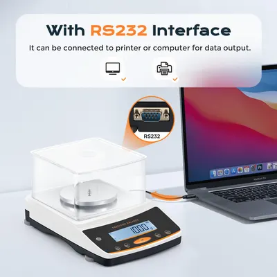 Demonstrates that the product can be connected to printers or computers for data output, highlighting its compatibility with common devices.