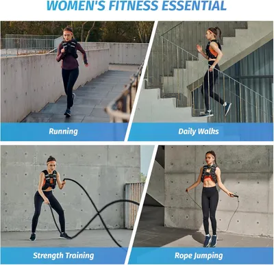 Showcases the various ways the product can be used for different fitness activities, demonstrating its versatility for women's exercise routines.