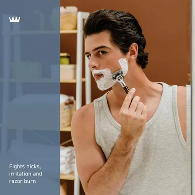 Highlights the product's ability to prevent common shaving issues, reassuring customers of a comfortable shaving experience.