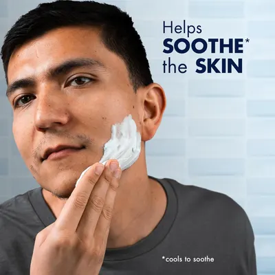 Highlights the product's ability to soothe the skin, reassuring potential customers about its gentle and calming effects.