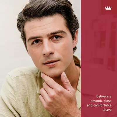 Highlights the product's ability to deliver a smooth, close, and comfortable shave, emphasizing the key benefit to potential customers.