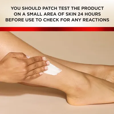 Instructs customers on how to safely test the product for potential skin reactions before full use. Emphasizes the importance of checking for skin compatibility to ensure safe use of the product.