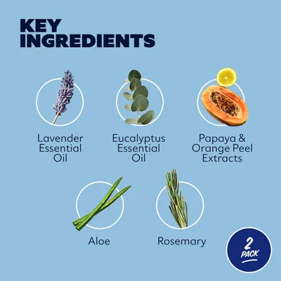 Highlights the key natural ingredients used in the product to appeal to consumers looking for natural solutions.