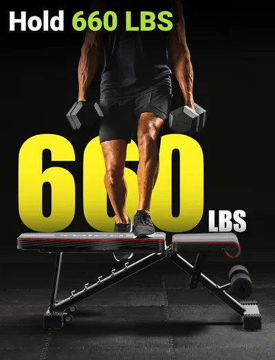 Emphasizes the product's high weight capacity to demonstrate its strength and durability for intense workouts.