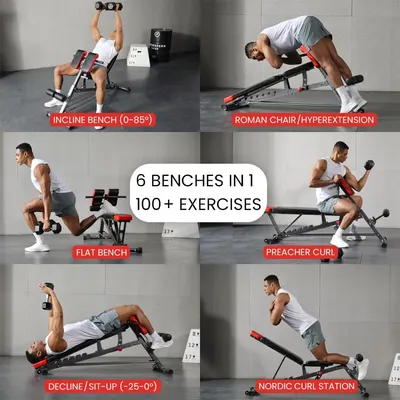 Shows different workouts that can be done using the bench. 

Condensed: Workout Applications