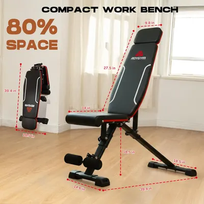 Shows the size of the product in a real world scenairo, at home. Also shows the product when folded up. 

Condensed: Sizing Folded