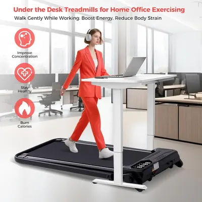 Secondary Images for Walking Pad with Handle Bar & 3-Level Incline