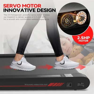 Highlights the innovative 2.5 horsepower servo motor design that enables smooth speed control for a comfortable workout experience.