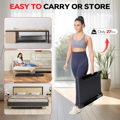 Demonstrates how easy the product is to carry and store in various locations, emphasizing its lightweight and compact nature.
