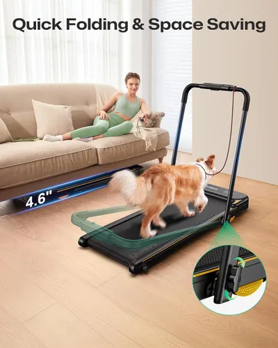 Highlights the product's folding capability and space-saving design, emphasizing its convenience for small living spaces.