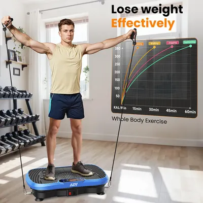 Secondary Images for AXV Vibration Plate Fitness Platform Exercise Machine Vibrating Shaking Full Body Shaker…