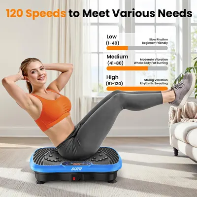Showcases the product's range of speed settings and corresponding workout intensities to appeal to users of different fitness levels and goals.