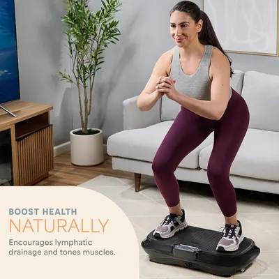 Demonstrates how the product can be used for convenient at-home workouts and health benefits like lymphatic drainage. Highlights the product's ability to naturally boost health through encouraging…