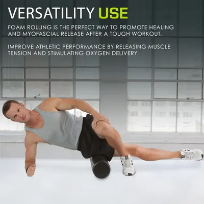 Demonstrates how foam rolling can be used for recovery after workouts and to improve athletic performance by releasing muscle tension.