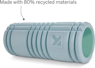 Highlights the product's sustainability by emphasizing it is made from 80% recycled materials.