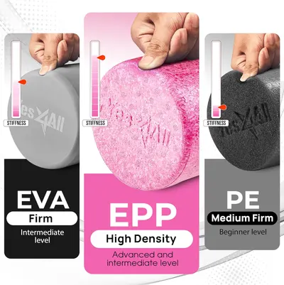 Guides customers in selecting the appropriate foam roller density based on their experience level and desired stiffness. Compares different foam roller materials (EVA, EPP, PE) to highlight the…