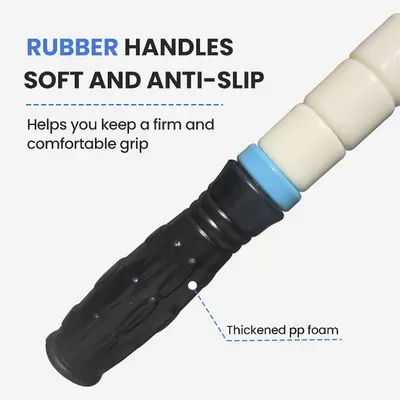 Highlights the product's comfortable and secure grip feature to reassure customers about ease of use and safety.
