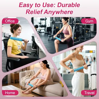 Demonstrates the product's versatility by showing it can be used in multiple settings: office, gym, home, and while traveling. Highlights the product's ease of use and durability, emphasizing that…