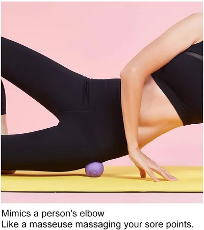 Demonstrates how to use a foam roller for muscle massage and recovery, focusing on the technique for targeting sore points. Highlights the product's ability to provide targeted muscle relief by…