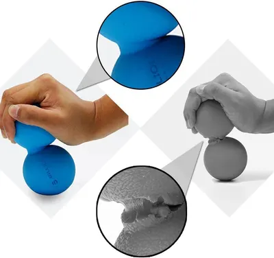 Demonstrates the product's durability by showing it can withstand squeezing without deforming.