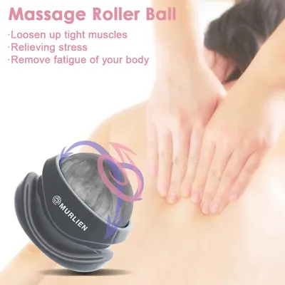 Highlights multiple benefits of the massage roller ball to show its versatility in addressing different body issues.