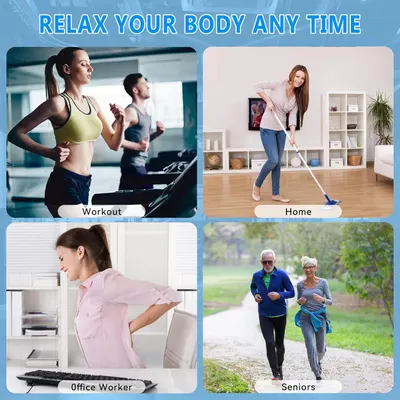 Demonstrates various scenarios where the product can be used to relax the body, appealing to a wide range of potential users.