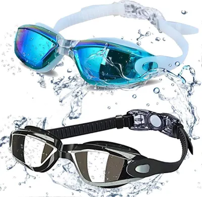 Demonstrates the goggles' waterproof capability to reassure swimmers about their effectiveness in water. Showcases multiple features of the swimming goggles to highlight their overall quality and…