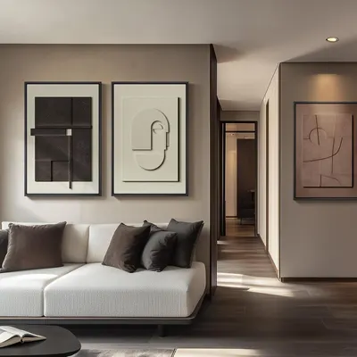 Showcases the product in a stylish, contemporary living room setting to help customers envision how it would look in their own home.