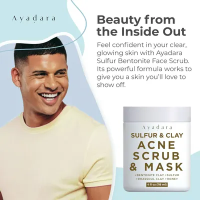 Highlights the product's ability to provide clear, glowing skin, boosting the user's confidence.