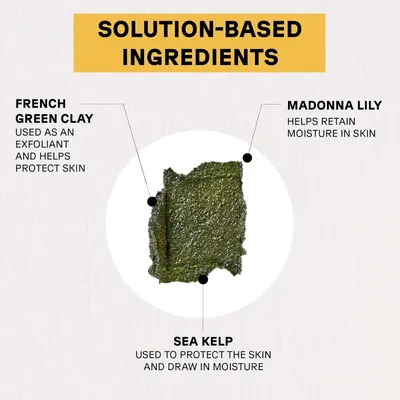 Highlights the main active ingredients in the product and their specific benefits for skin care.