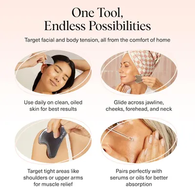 Secondary Images for Kitsch Stainless Steel Gua Sha Facial Tools