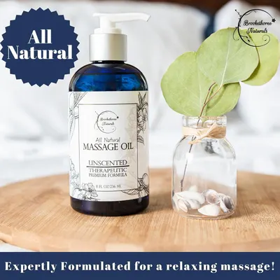 Emphasizes that the massage oil is made with all-natural ingredients, appealing to health-conscious consumers seeking natural products.