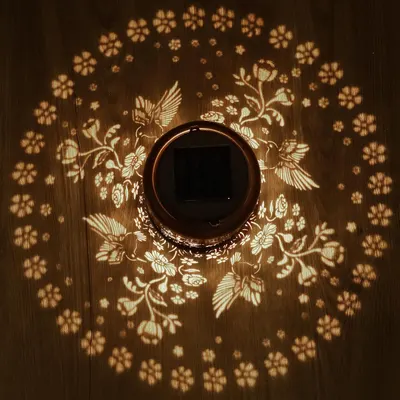 Showcases the product's ability to project a beautiful floral pattern, creating an enchanting ambiance.