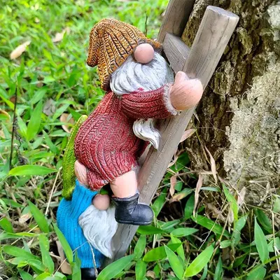 Shows the product in a natural outdoor setting to demonstrate its use as garden decoration.