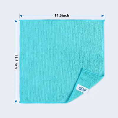 Provides the precise measurements of the cleaning cloth to help customers understand its size and suitability for their needs.