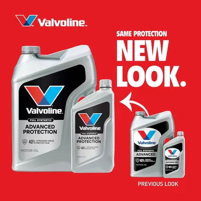 Introduces customers to the new packaging design for Valvoline motor oil while reassuring them that the product quality remains unchanged.