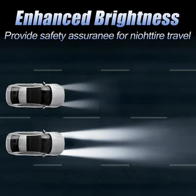 Highlights the improved visibility and safety provided by enhanced brightness for nighttime driving.