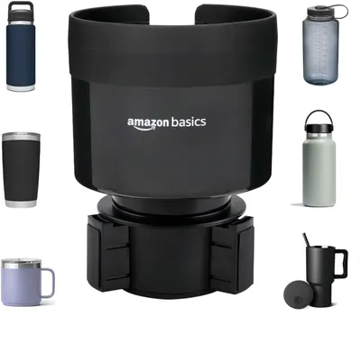 Showcases the range of drinkware products available in the Amazon Basics line, demonstrating variety and options for customers.