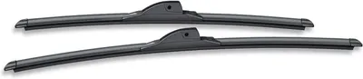 Shows the complete set of windshield wiper blades included in the purchase, demonstrating the product's full contents to the customer.