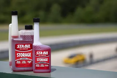 Shows the product in an outdoor setting to demonstrate its relevance for outdoor equipment and vehicles.