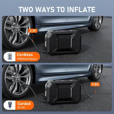 Secondary Images for Tire Inflator Portable Air Compressor
