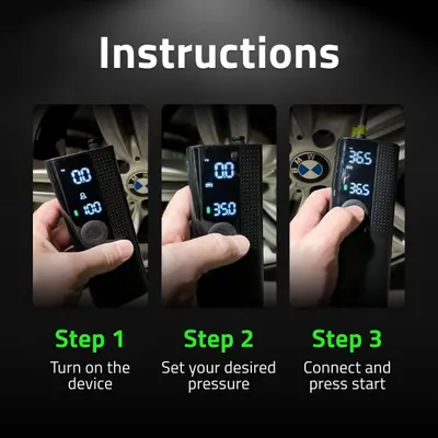Guides users through the steps of setting up and using a tire pressure monitoring device, making the product easier to use and understand.