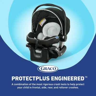 Highlights the car seat's advanced safety features to reassure parents about their child's protection in various crash scenarios. Emphasizes the unique ProtectPlus Engineered feature, showcasing the…