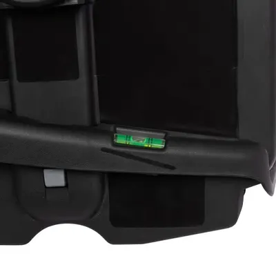 Highlights the product's integrated level feature, emphasizing precision and ease of use for the customer.