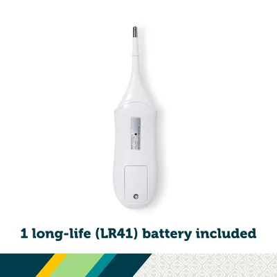 Informs the customer that the product comes with a long-life battery, eliminating the need for immediate additional purchases.