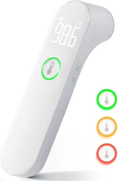 Highlights the product's digital temperature display feature, showing its accuracy and ease of use for quick temperature readings.