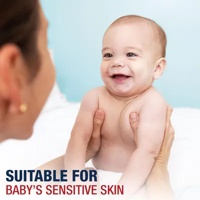 Emphasizes that the product is suitable for a baby's delicate skin, reassuring parents about its gentleness and safety.