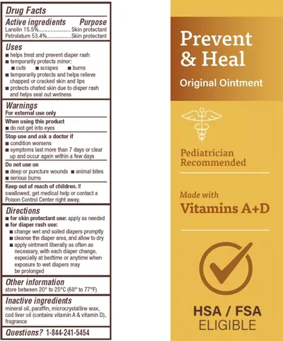 Secondary Images for A+D Original Diaper Rash Ointment Prevents & Treats Diaper Rash