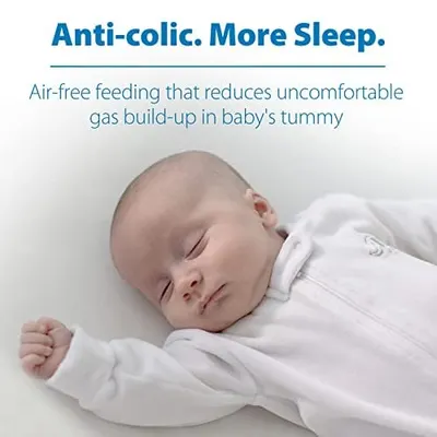 Highlights the product's ability to reduce gas build-up in babies, promoting better sleep and comfort.