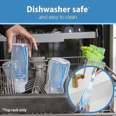 Emphasizes the product's convenience and ease of cleaning by highlighting its dishwasher-safe feature.
